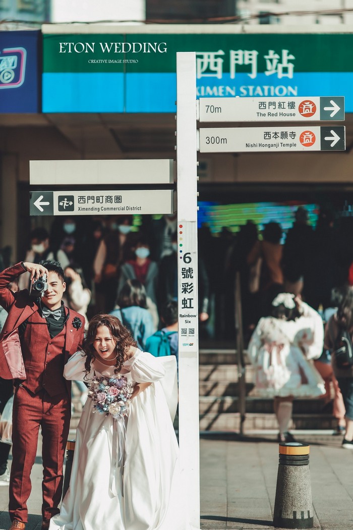 街拍婚紗照,婚紗照風格,婚紗攝影,拍婚紗